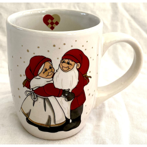 Julestel - Krus - Nissepar - 9 cm. - Det Gamle Apotek