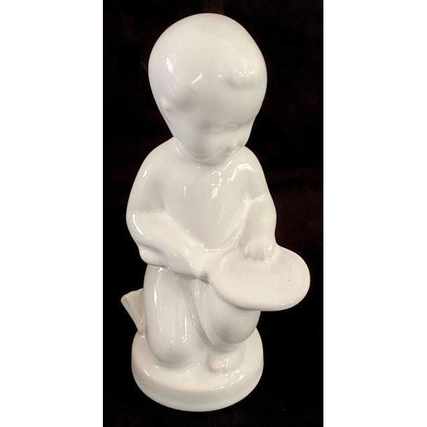 Dreng Med Ketsjer - Figur - Sholm Keramik