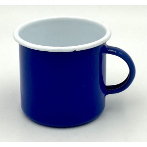 Emalje Stel - Krus - Bl� - 7 cm.