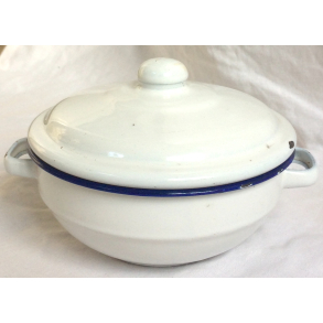 Emalje Stel - Lgskl - Hvid - 13 cm.