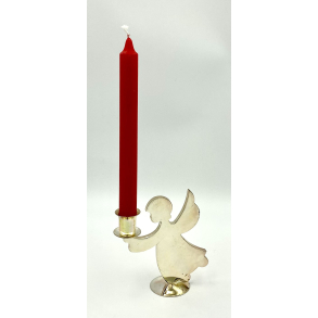 Gammeldags Julestage - Engel - Forgyldt Messing - 13 cm.