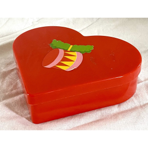 Erik Kold Dse - Juledse - Julehjerte - Rd - 14 cm.