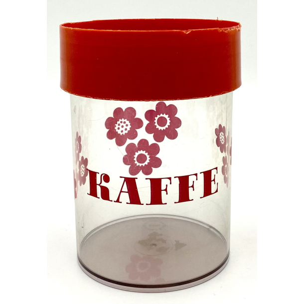 Erik Kold Dse - Kaffe - Blomster - Rd - 15 cm.