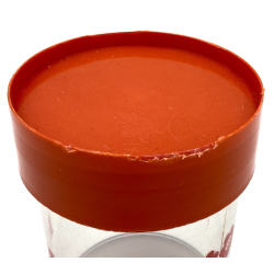 Erik Kold Dse - Kaffe - Blomster - Rd - 15 cm.