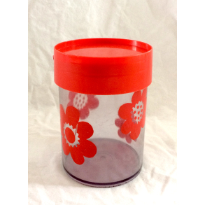 Erik Kold Dse - Kaffe - Blomster - Rd - 15 cm.