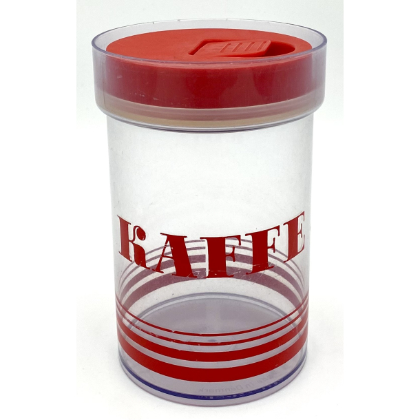 Erik Kold Dse - Kaffe - Striber - Rd - 17 cm.