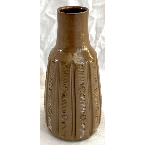 Retro Vase - Brun - 13,5 cm. - Erika Pierny Keramik