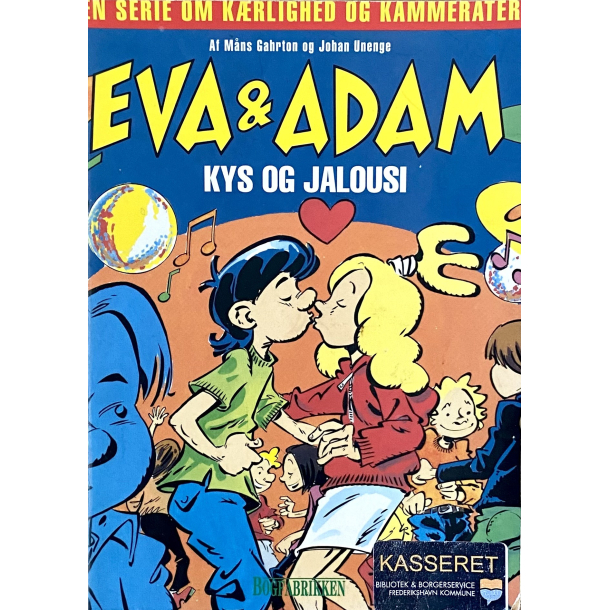 Retro Tegneserie - Eva &amp; Adam - Kys &amp; Jalousi - Mns Gahrton - r 1995