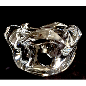 Holmegaard Galaxi Fyrfadsstage - Klart Glas - 10 cm.