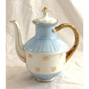 Gammel Kaffekande - Lysebl - Guld - r 1898-1902 - B&G