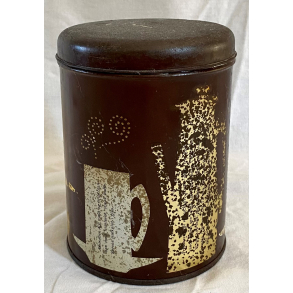 Gammel Dse - Kaffedse - Brun - Kaffeopskrifter - 14,5 cm.