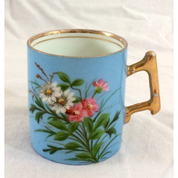 Gammel Mokkakop - Blomster - Guld - r 1853-1897 - B&G