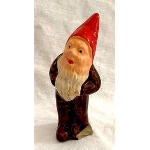Gammel Nisse - Hndmalet Keramik - Model Nr. 3 - 7 cm.
