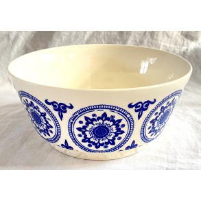 Retro Skl - Kartoffelskl - Blt Mnster - 22 cm. - GDR Keramik