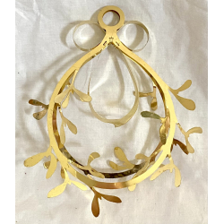 Golden Christmas Juleuro - Mistelten - 18 cm. - Royal Copenhagen
