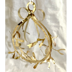 Golden Christmas Juleuro - Mistelten - 18 cm. - Royal Copenhagen