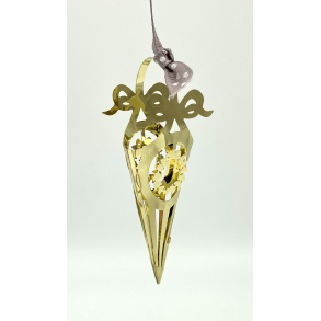 Golden Christmas Ornament - Kr�mmerhus - Julekrans - Royal Copenhagen