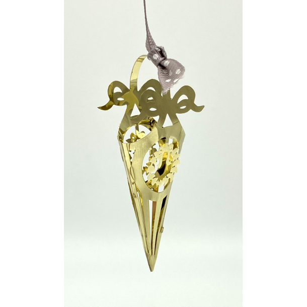 Golden Christmas Ornament - Kr�mmerhus - Julekrans - Royal Copenhagen