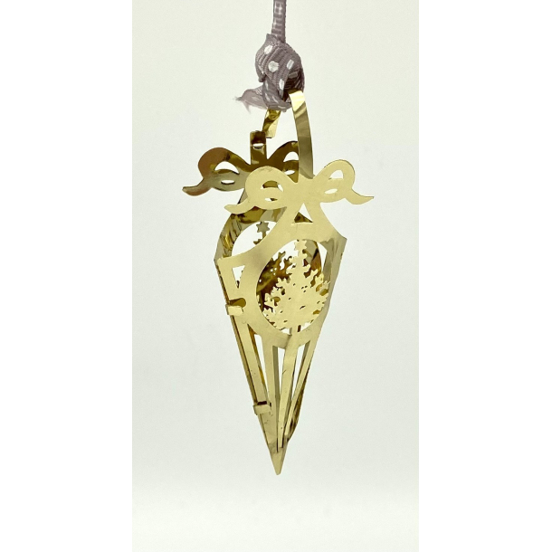 Golden Christmas Ornament - Kr�mmerhus - Juletr� - Royal Copenhagen