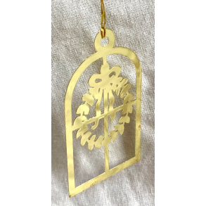 Golden Christmas Ornament - Julekrans - Royal Copenhagen