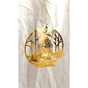 Golden Christmas Ornament - Juletr & Kane - Royal Copenhagen
