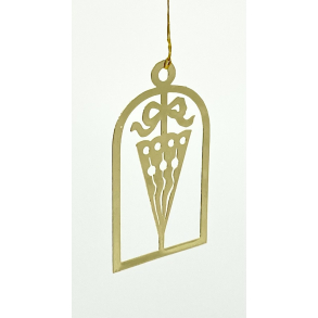 Golden Christmas Ornament - Krmmerhus - Royal Copenhagen