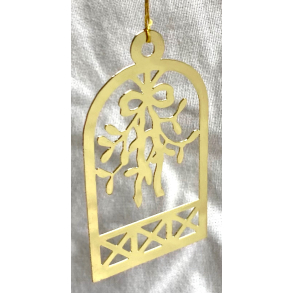Golden Christmas Ornament - Mistelten - Royal Copenhagen