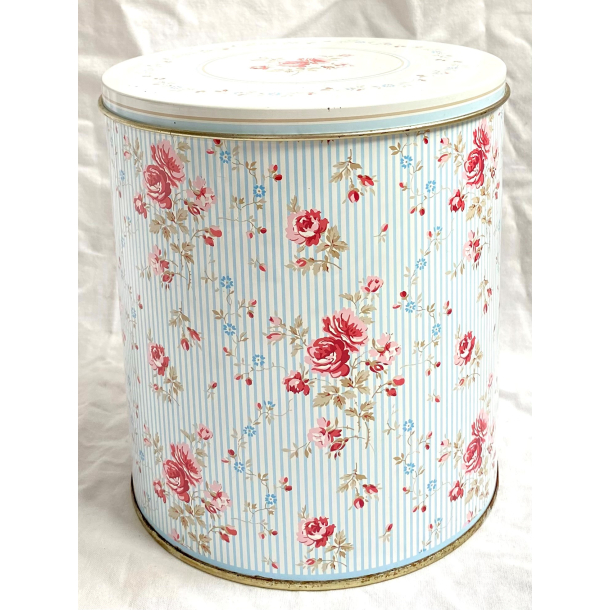 Greengate Dse - Lysebl Striber - Blomster - 19 cm.