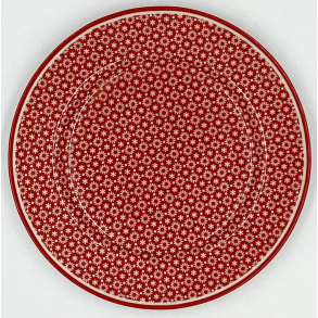 Greengate Kagetallerken - Lina Red - 20 cm.