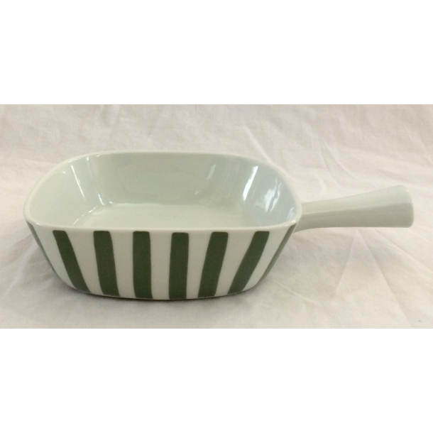Grn Stribe Stel - Ovnfad M. Hank - 24,5 cm. - Lyngby Porceln/Danild