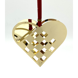 H.C. Andersen Julepynt - Julehjerte - 8 cm. - Nordahl Andersen