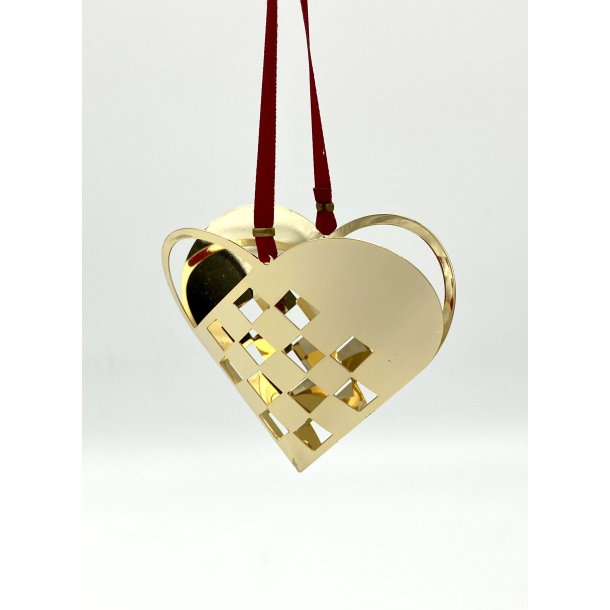 H.C. Andersen Julepynt - Julehjerte - 8 cm. - Nordahl Andersen