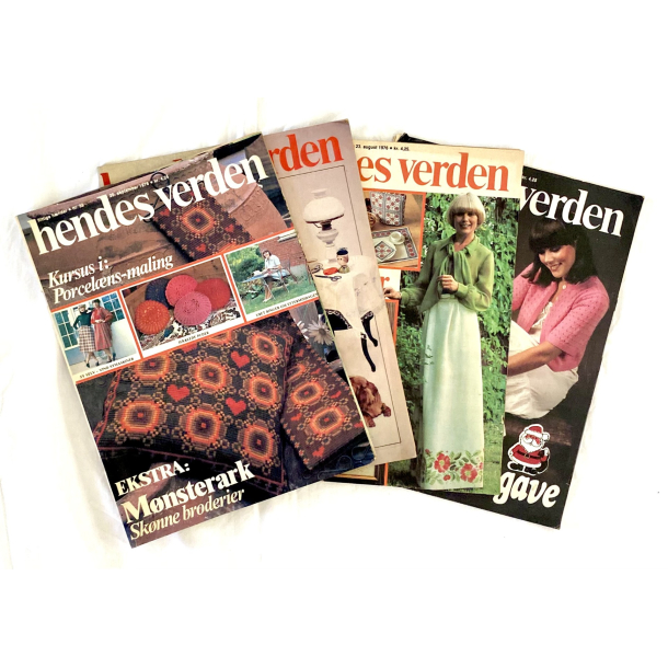 Retro Ugeblade - Hendes Verden - r 1976 - Nr. 35, 39 &amp; 52-53 - St Af 4