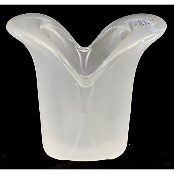 Holmegaard Hidden Heart Fyrfadsstage - Matteret Glas - 10,5 cm.