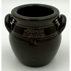 Hgans Krukke - Urtepotteskjuler - Brun - 12 cm.