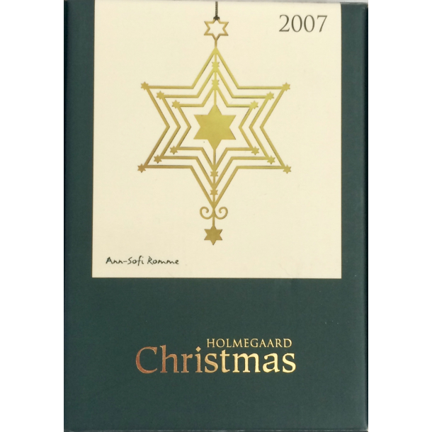 Holmegaard Christmas - Juleuro 2007 - Stjerne - 15 cm.