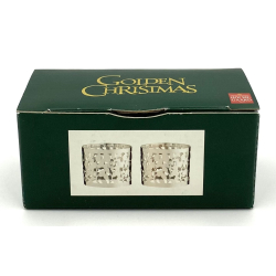 Holmegaard Golden Christmas - rets Juleservietring 2006 - Slv - St Af 2