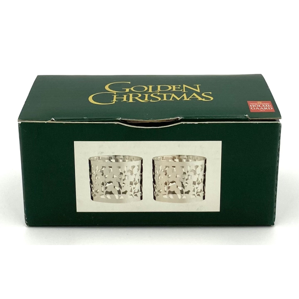 Holmegaard Golden Christmas - rets Juleservietring 2006 - Slv - St Af 2