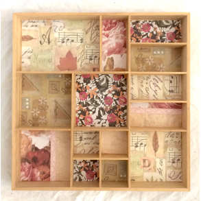 Hylde - 14 Rum - Tapetseret - Tr - 40,5 cm.