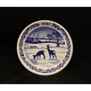Juleplaquette 1987 - Mini Platte - Royal Copenhagen