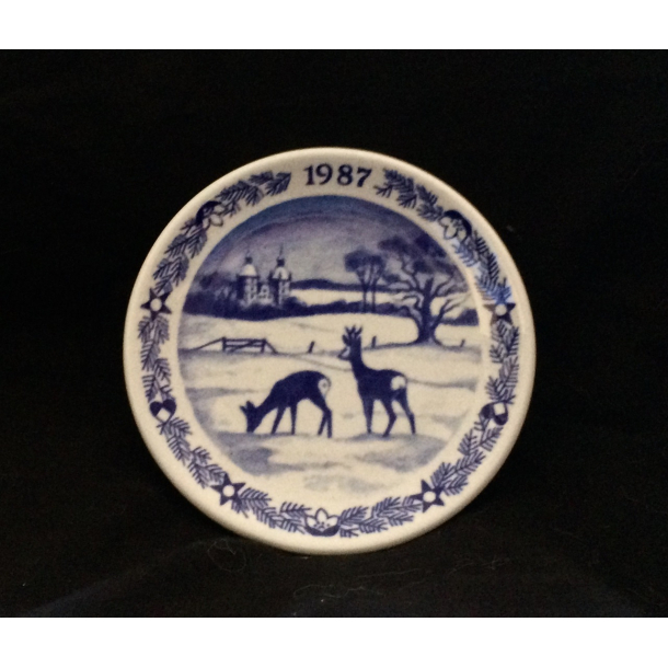 Juleplaquette 1987 - Mini Platte - Royal Copenhagen