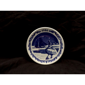 Juleplaquette 1986 - Mini Platte - Royal Copenhagen