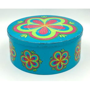 Retro IRA D�se - Flower Power - Anita Wangel - 1970'erne - 23,5 cm.