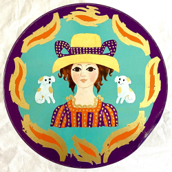 Retro IRA Dse - Kvindemotiv - Kamma Svensson - 19,5 cm.