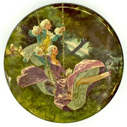 Gammel IRA Dse - Rokoko-Motiv - 23 cm.