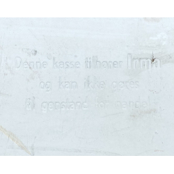 Retro Irma-Kasser - Originale Transportkasser - Gr�malet Tr� - 1960'erne - 59 cm. - S�t Af 2