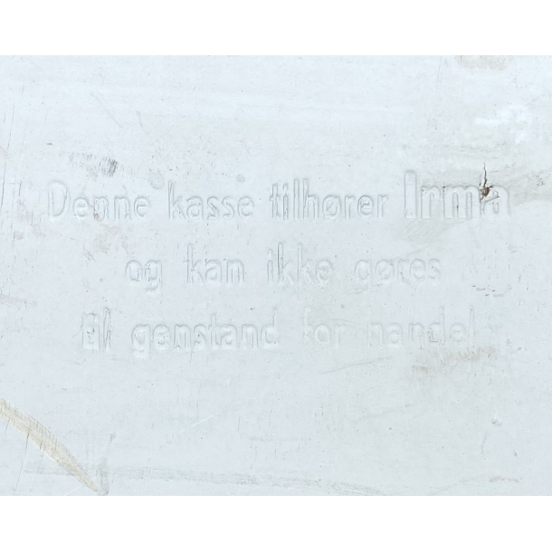 Retro Irma-Kasser - Originale Transportkasser - Gr�malet Tr� - 1960'erne - 59 cm. - S�t Af 2