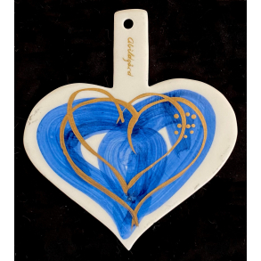 Jette Abildgrd Julehjerte - rshjerte 2012 - 10 cm.