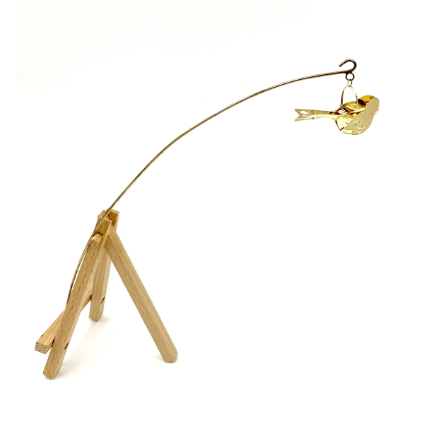 Jette Fr�lich Blomsterstr� - Fugl - Guld - 30 cm.