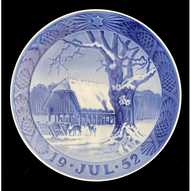 Juleplatte 1952 - Royal Copenhagen